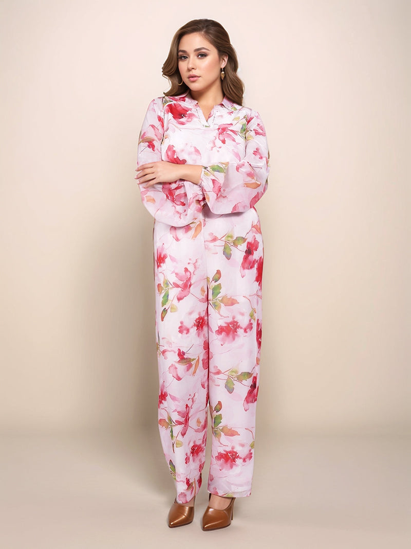 Multi Floral Trouser