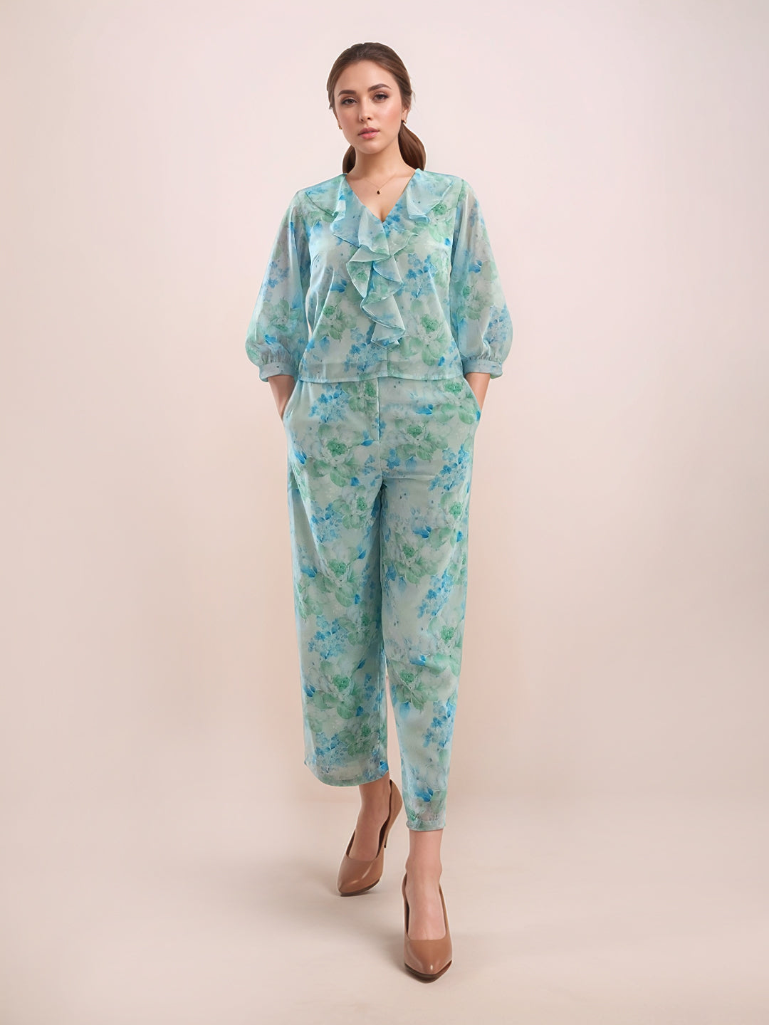 Multi Floral Trouser