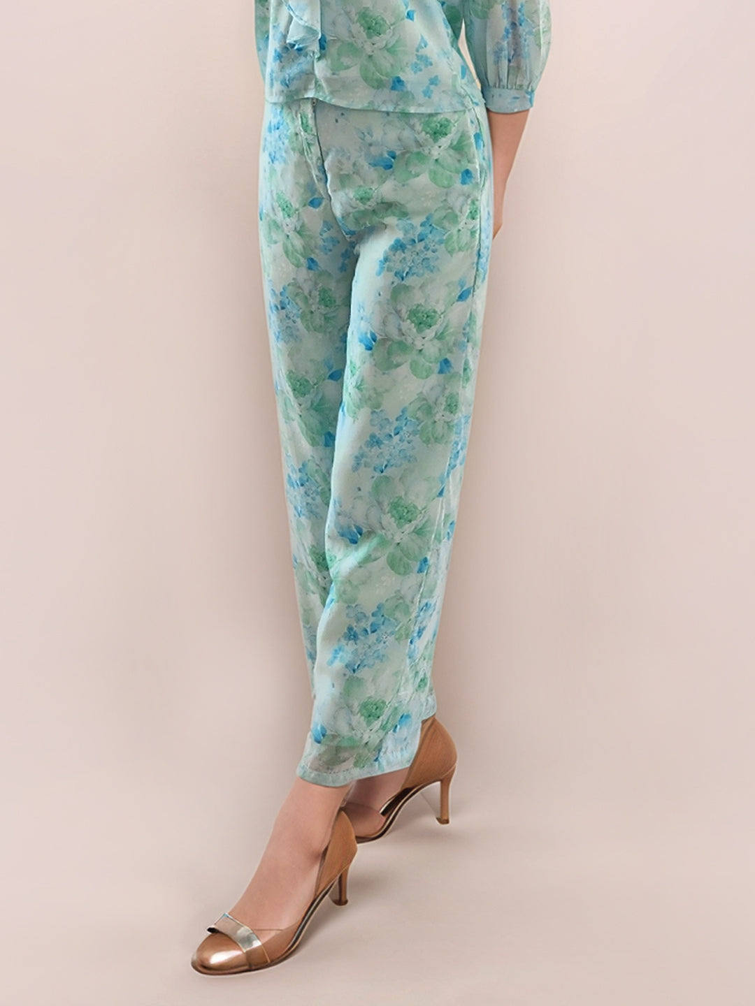 Multi Floral Trouser