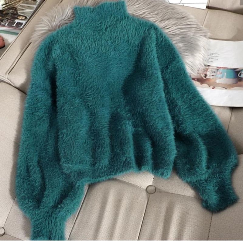 Luxury Mohair Jumpers - Green