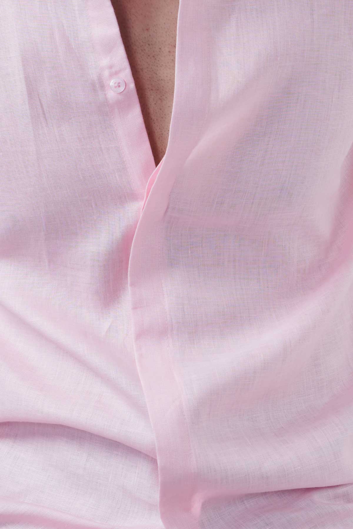 Rose Fog 100% Pure Linen Shirt - Regular fit
