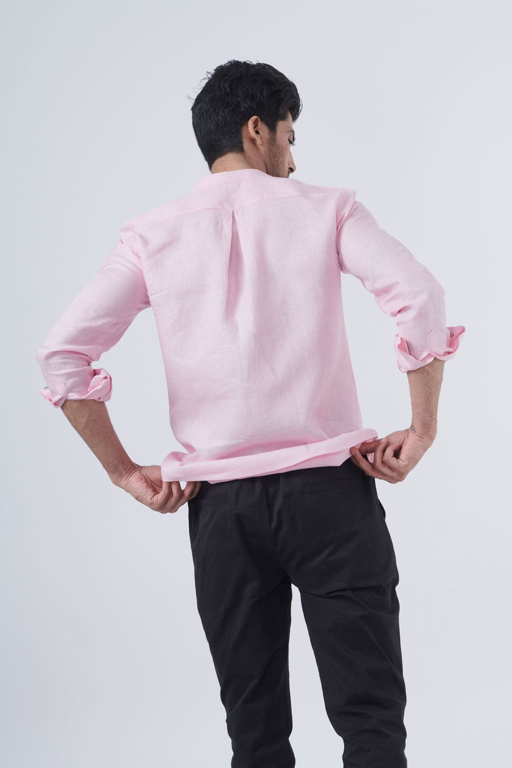 Rose Fog 100% Pure Linen Shirt - Regular fit