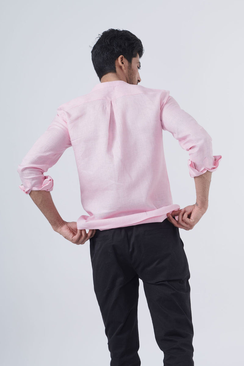 Rose Fog 100% Pure Linen Shirt - Regular fit