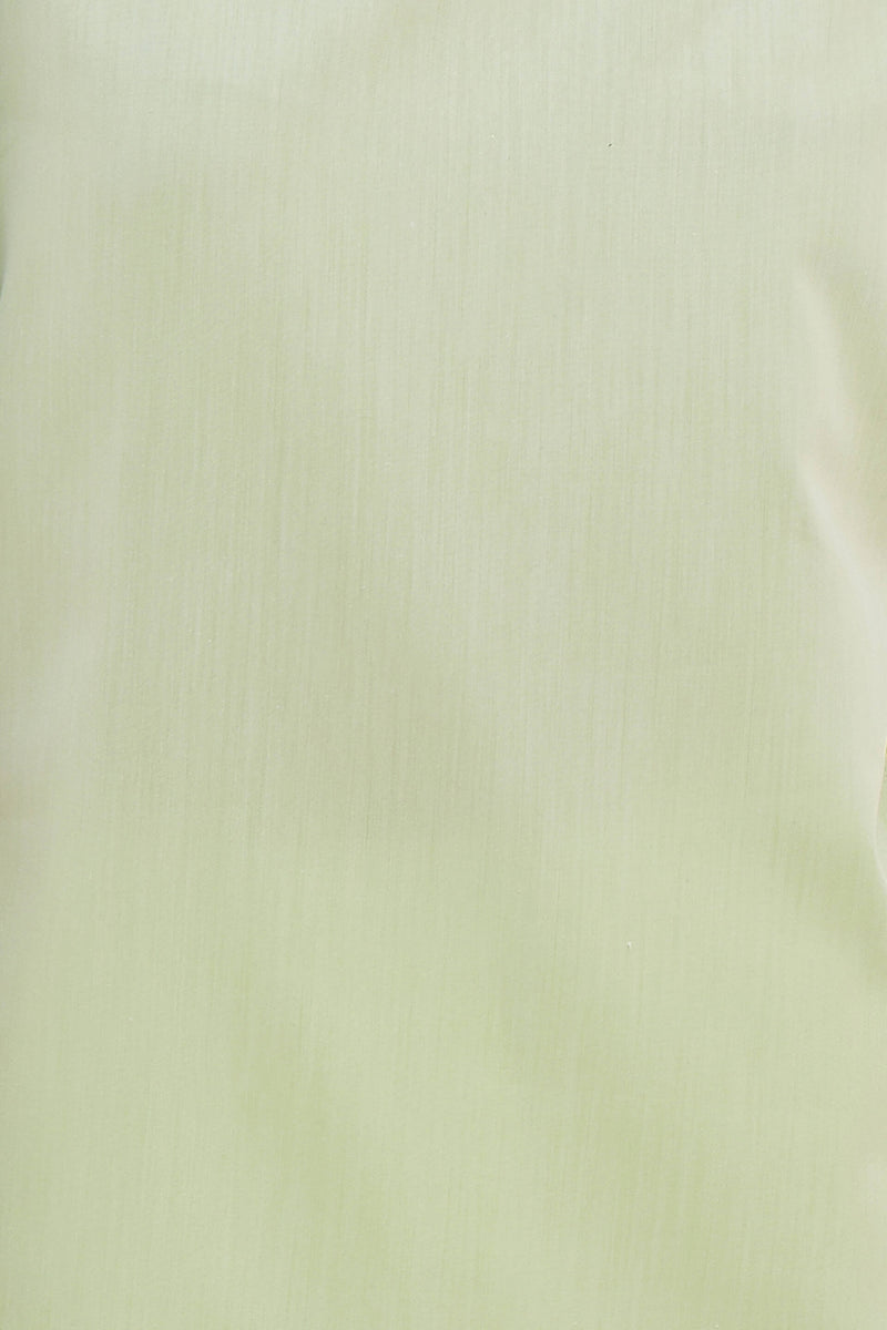 Tinker Ruffled Neckline Top - Fresh Green
