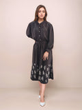 Black Embroidered Skirt