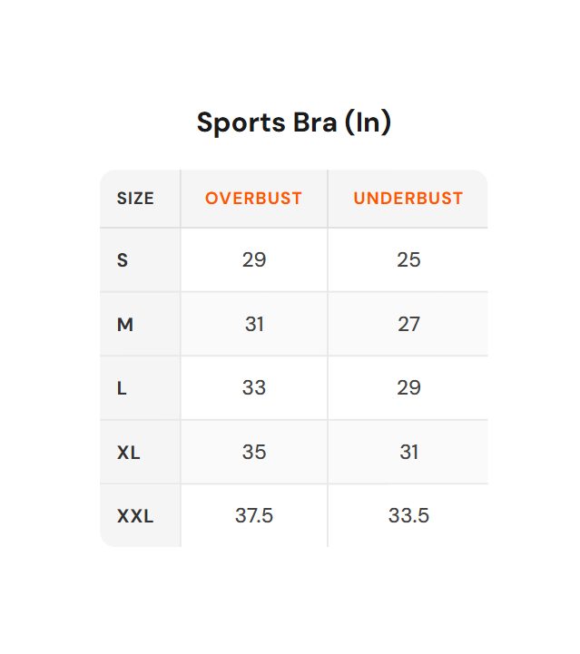 Size chart - Hummel|Women's Athleisure Sports Bras