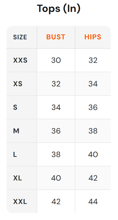 Size chart - Miss Mosa By Akanksha|Women's Topwear Sweaters
