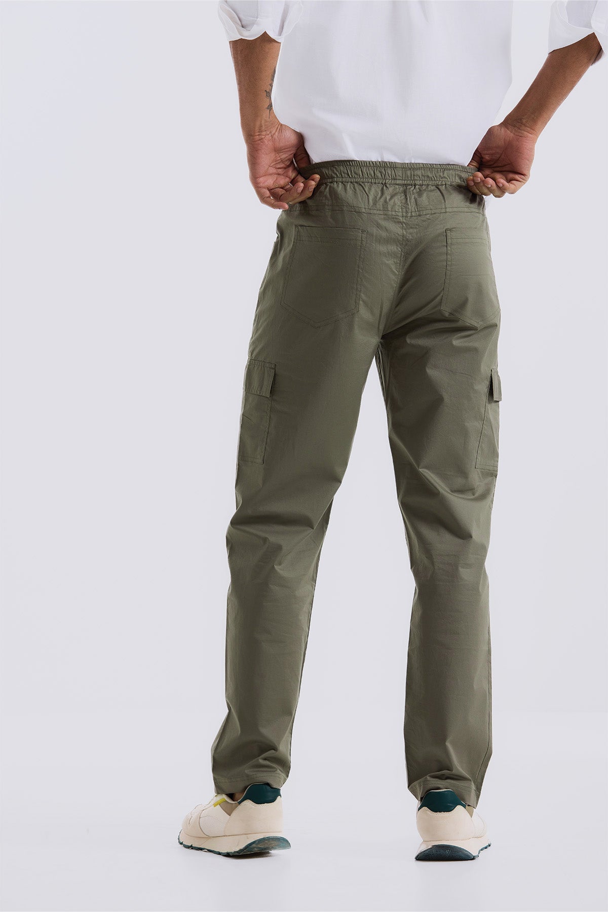 Spanish Green 2 way stretchable Air cargo - Regular fit