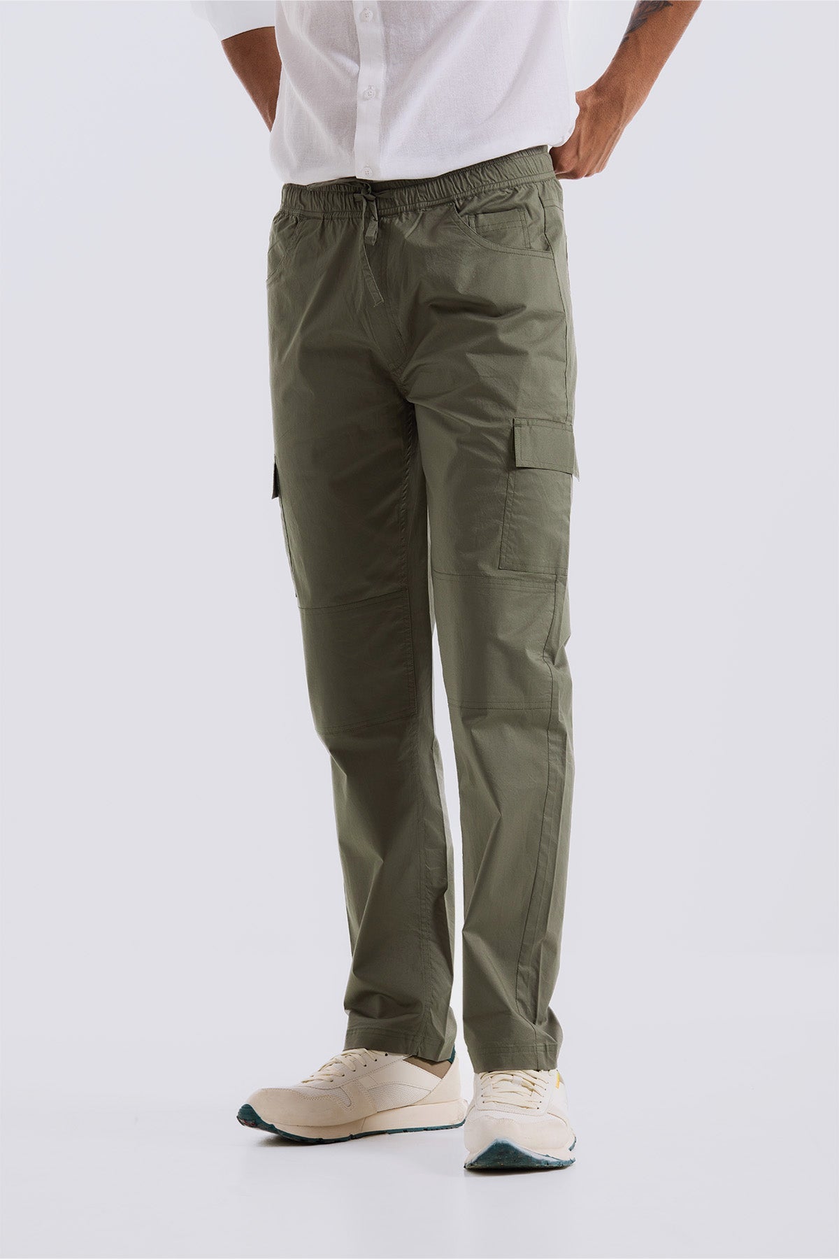 Spanish Green 2 way stretchable Air cargo - Regular fit