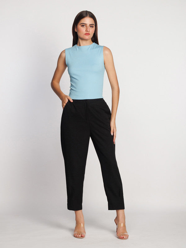 Blue Solid Top