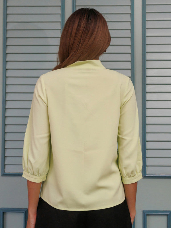 Green Solid Basic Top