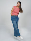 Pink Solid Basic Top