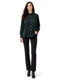 Green Textured Long Shirts