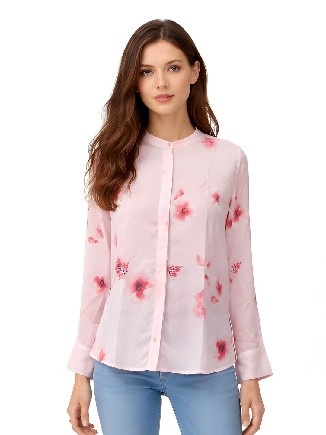 Pink Floral Long Top