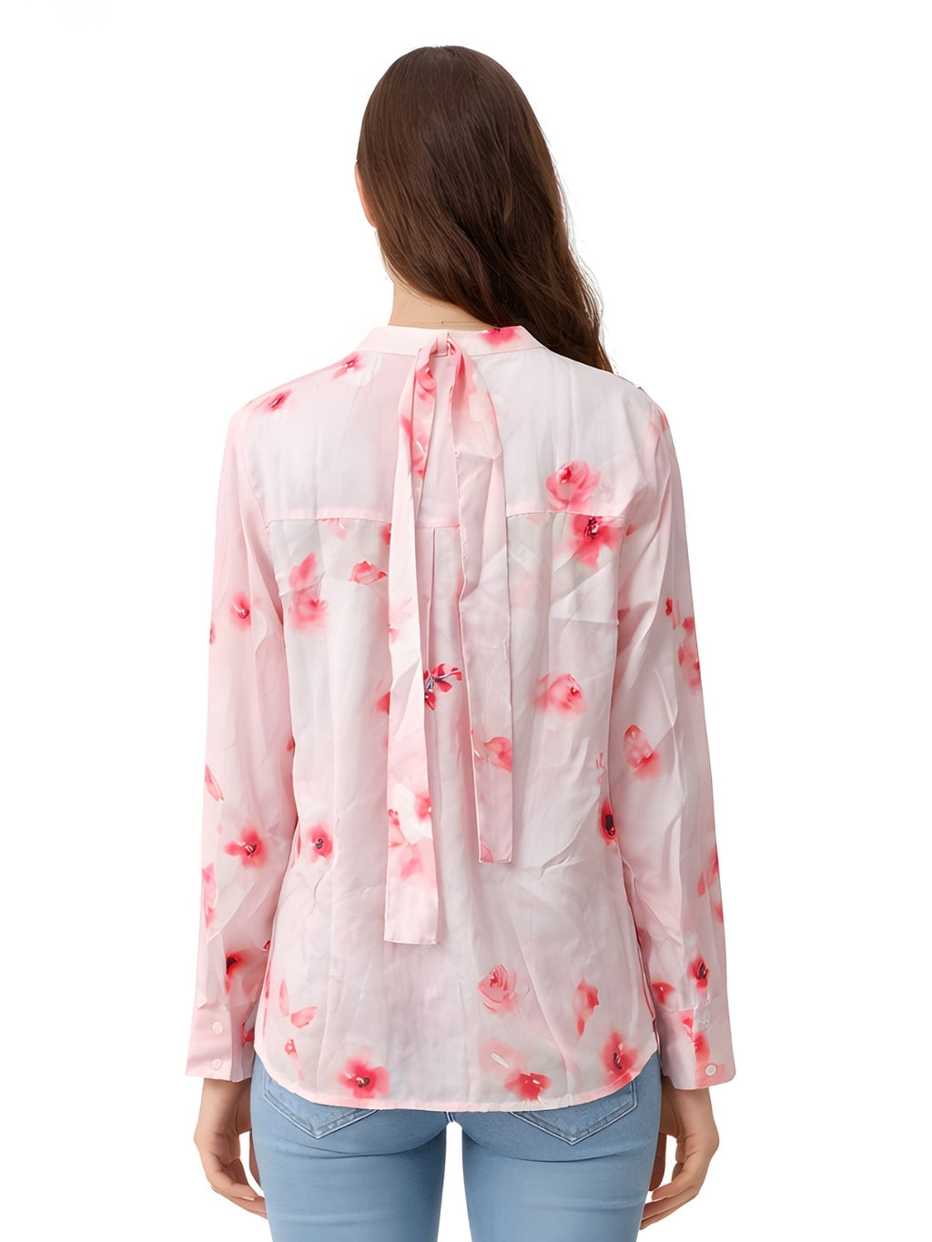 Pink Floral Long Top