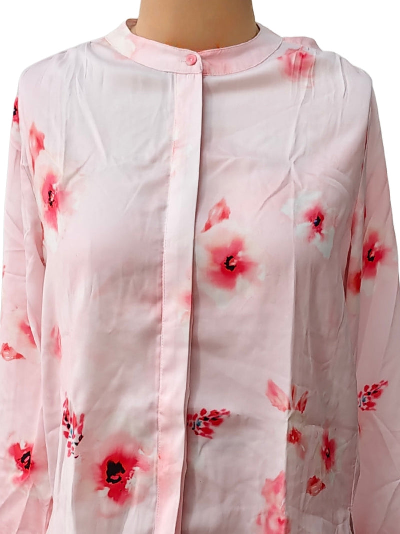 Pink Floral Long Top
