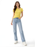 Yellow Plain Short Top