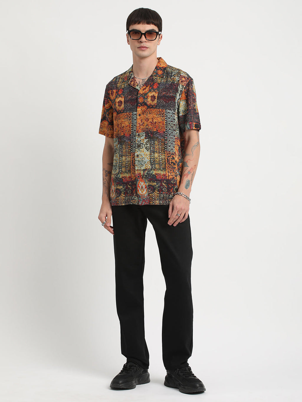 Atika - Men Multi Printed Regular Fit Viscose Casual Shirt
