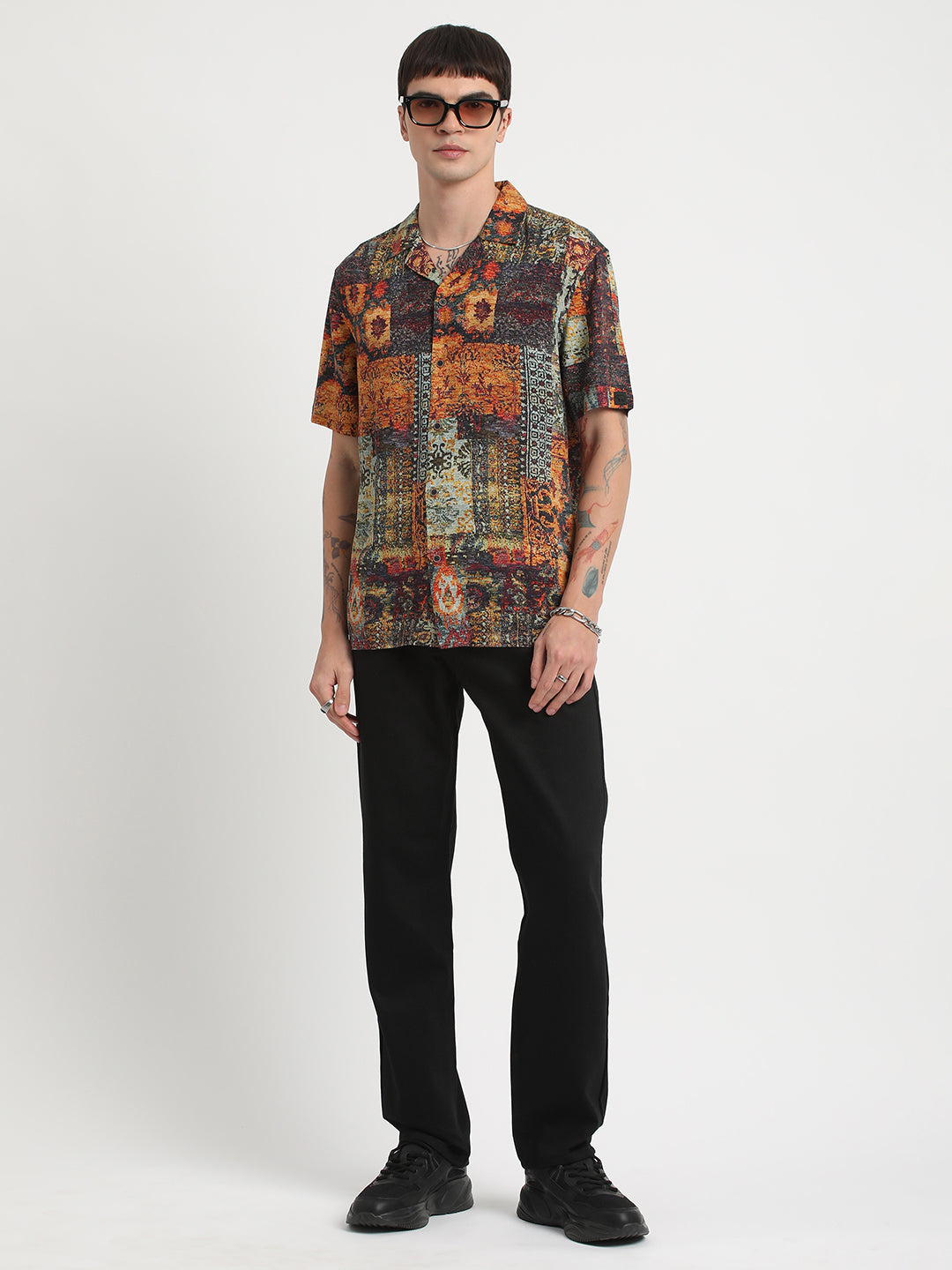 Atika - Men Multi Printed Regular Fit Viscose Casual Shirt