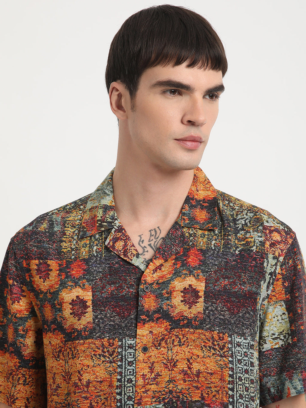 Atika - Men Multi Printed Regular Fit Viscose Casual Shirt