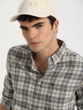 Biani - Men Multi Checked Slim Fit Casual Shirt