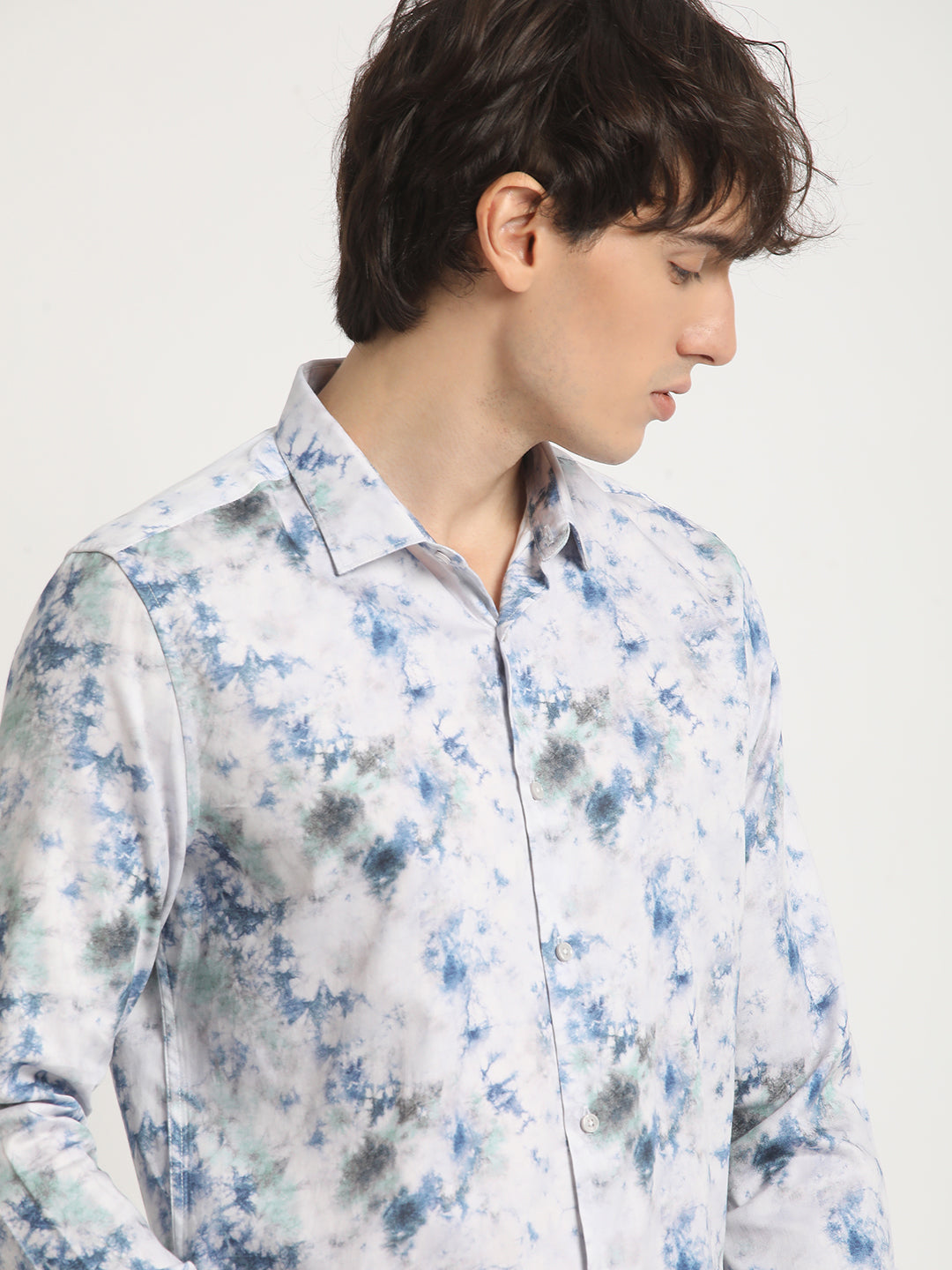 LIANES - Men Multicolour Printed Slim Fit Cotton Casual Shirt