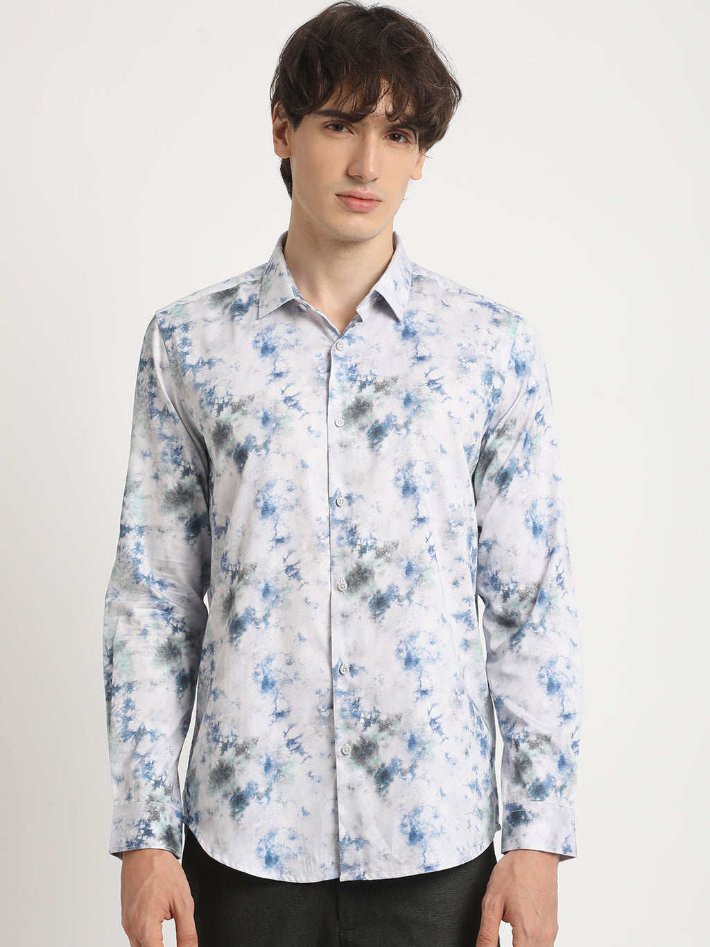 LIANES - Men Multicolour Printed Slim Fit Cotton Casual Shirt