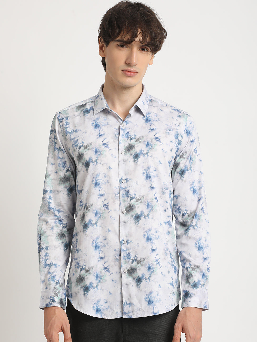 LIANES - Men Multicolour Printed Slim Fit Cotton Casual Shirt