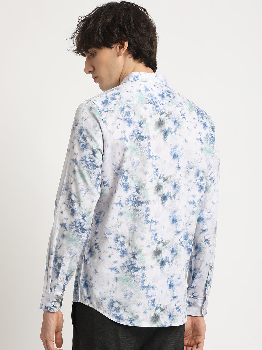 LIANES - Men Multicolour Printed Slim Fit Cotton Casual Shirt