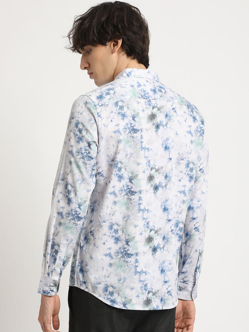 LIANES - Men Multicolour Printed Slim Fit Cotton Casual Shirt