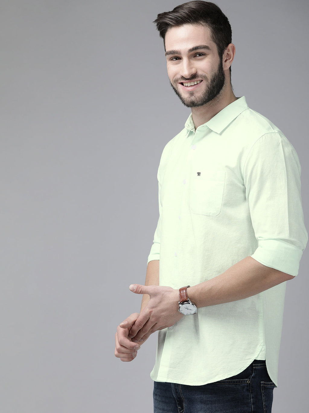 Weed - Men Cotton Linen Summer Shirt