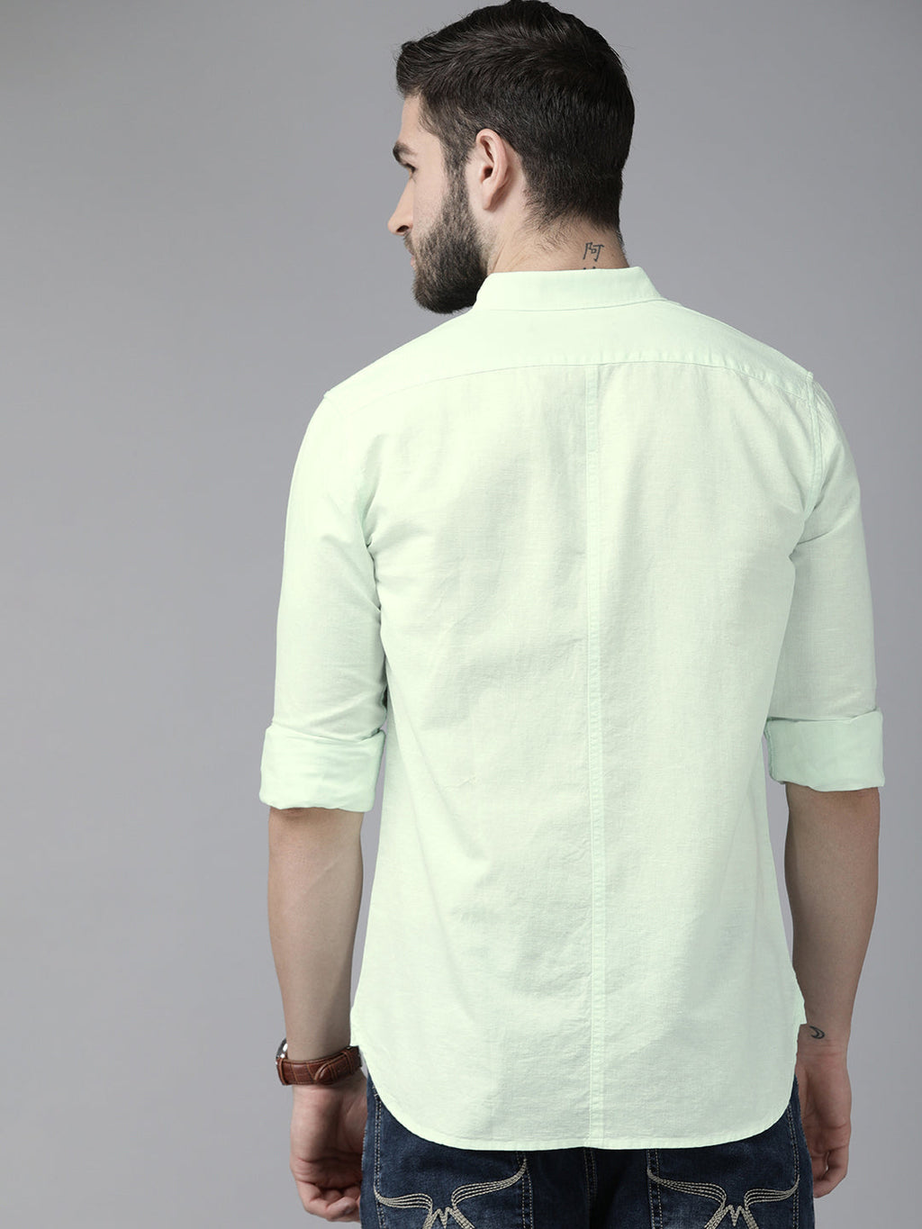 Weed - Men Cotton Linen Summer Shirt