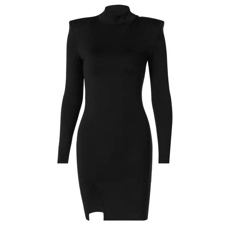Azizi Bodycon High Neck Dress