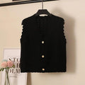 Silone Sweater Vests - Black