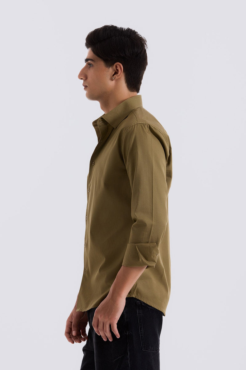 Yellow Beige Everyday Shirt - Regular fit
