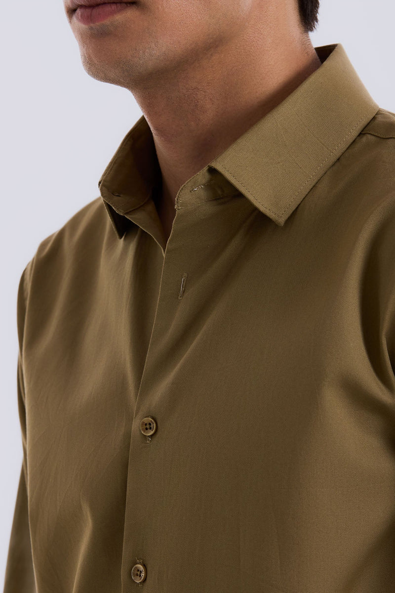 Yellow Beige Everyday Shirt - Regular fit