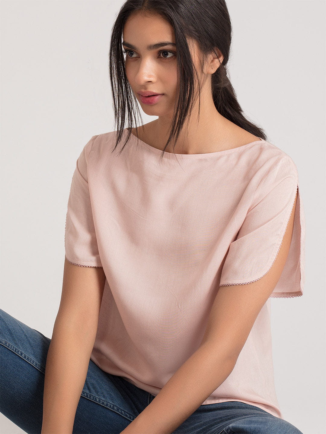 Blush Short Sleeve Top
