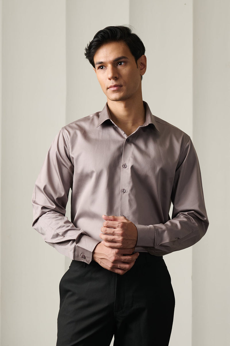 Ash Grey Classic shirt - Regular fit