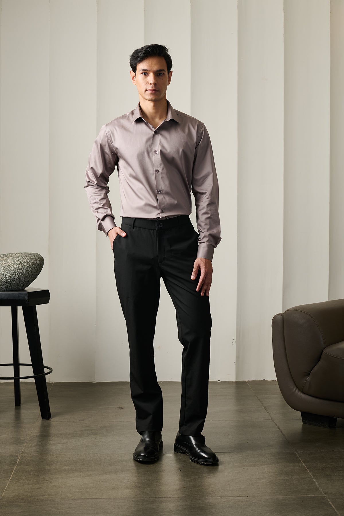 Ash Grey Classic shirt - Regular fit