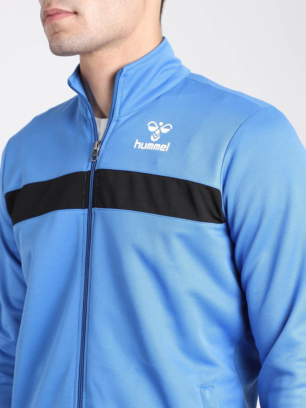 Blue Breeze Polyester Track Jacket - Blue