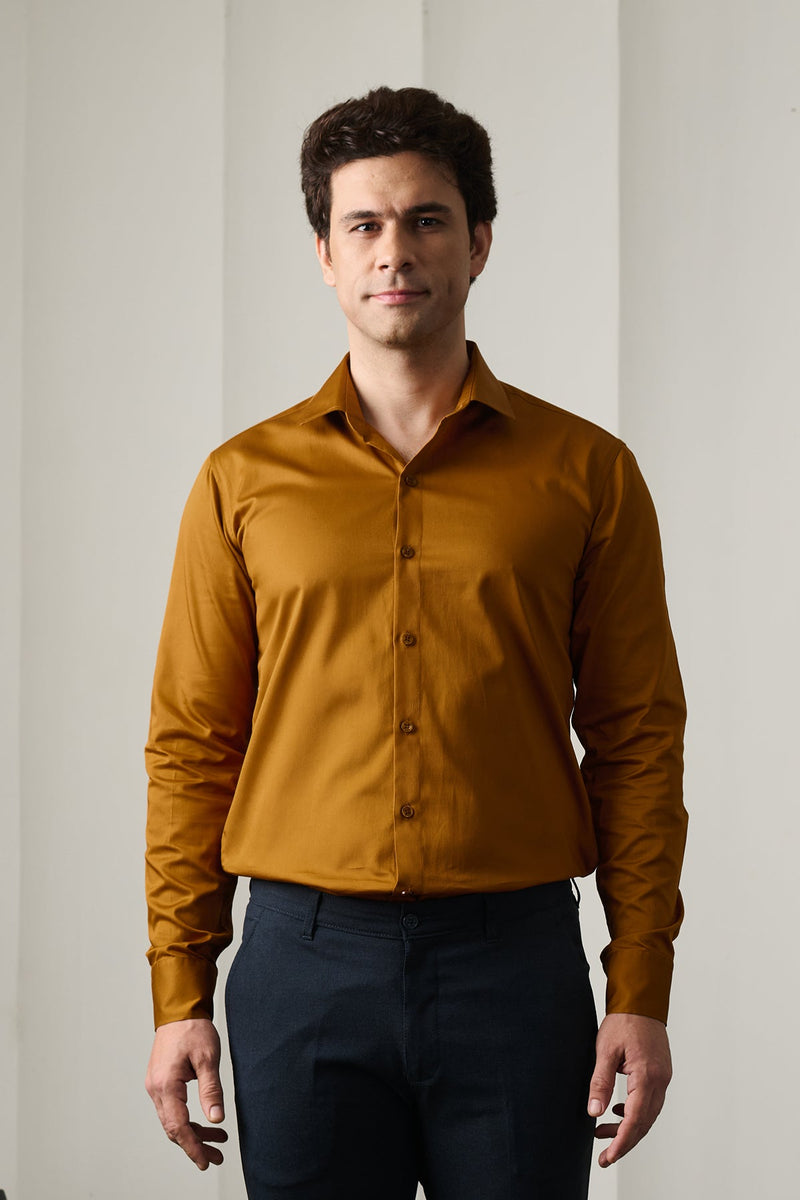 Burnt Orange Classic shirt - Regular fit