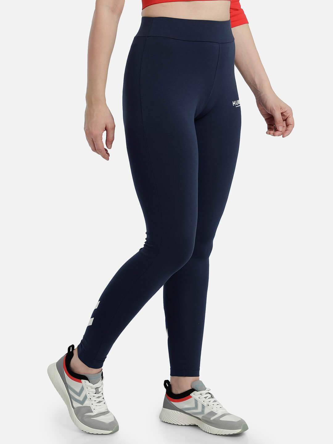 Daily Slim Fit Cotton Elastane Tights - Blue