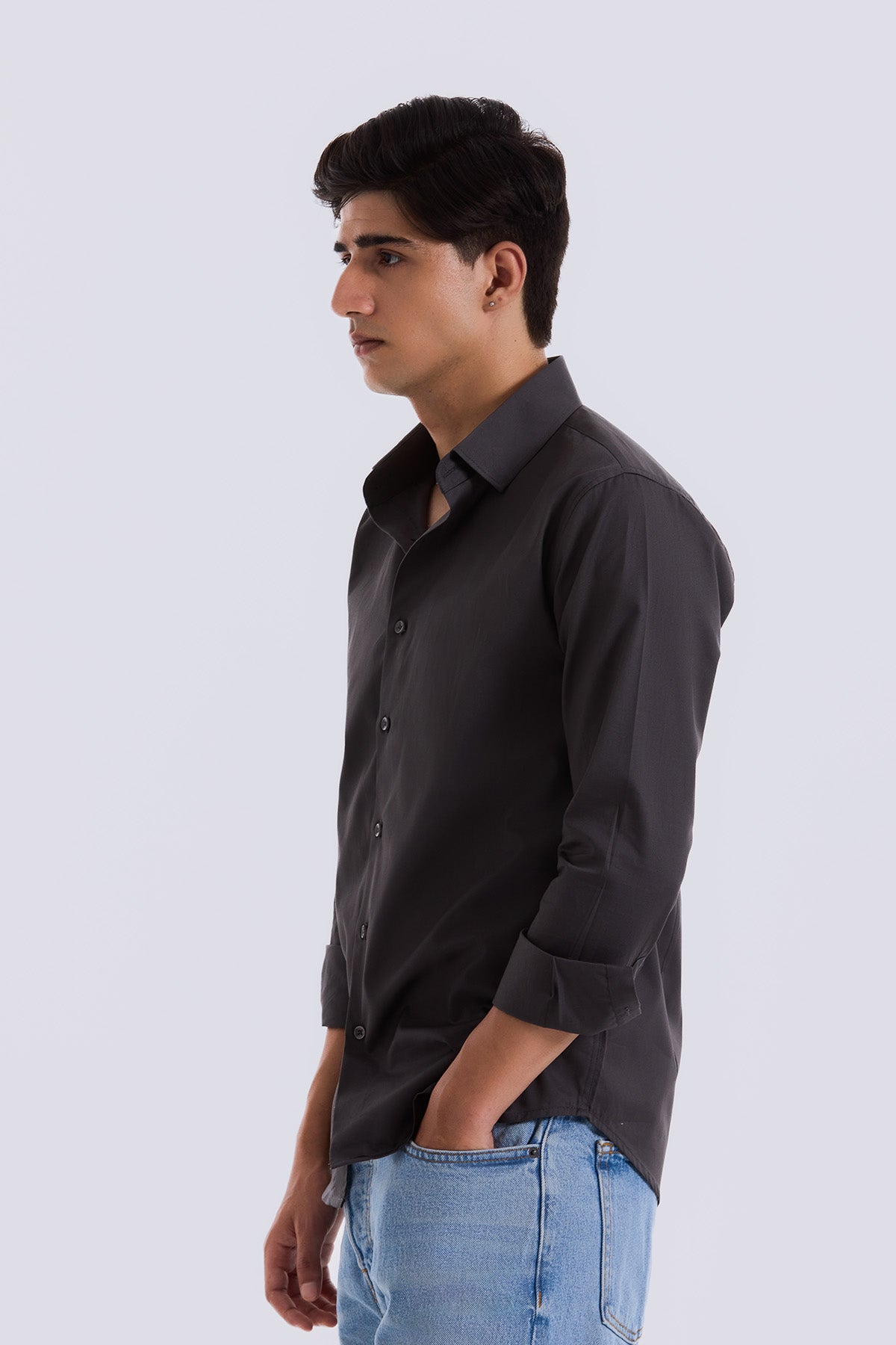 Dusty Charcoal Everyday Shirt - Regular fit