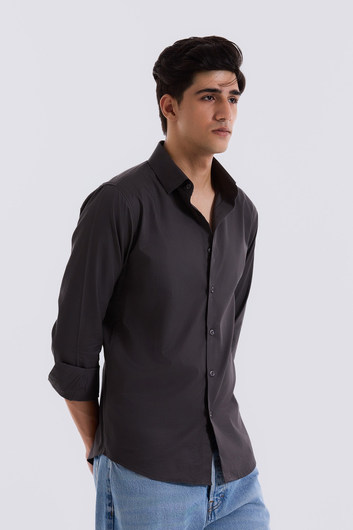 Dusty Charcoal Everyday Shirt - Regular fit