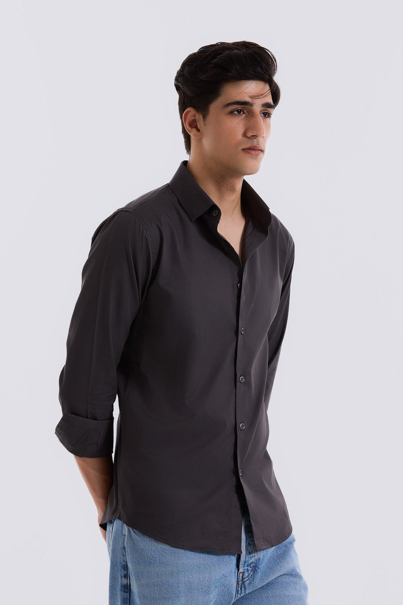 Dusty Charcoal Everyday Shirt - Regular fit