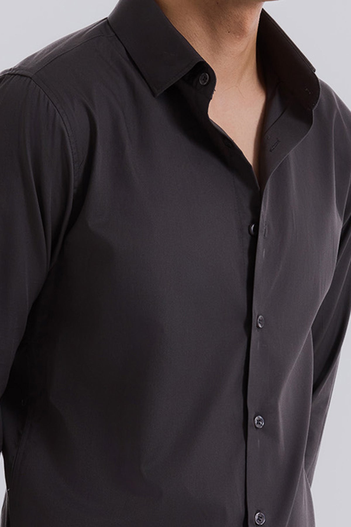Dusty Charcoal Everyday Shirt - Regular fit
