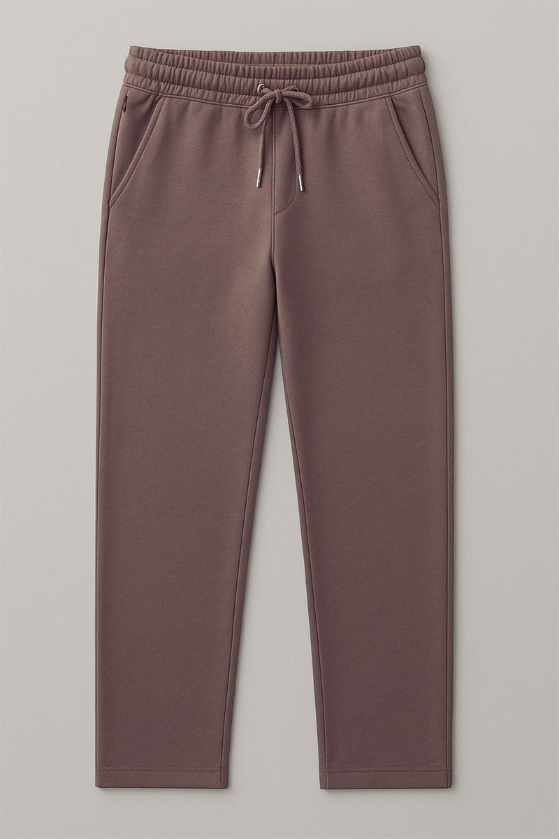 Dusty Brown 4 Way stretchable Lounge Pant - Regular fit