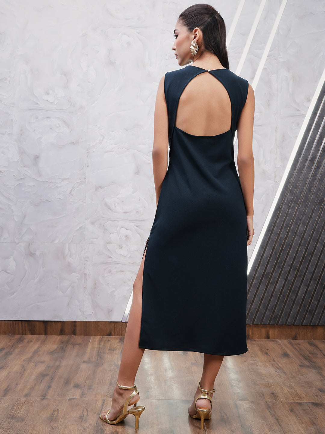 Athena Embellished Sheath Dress