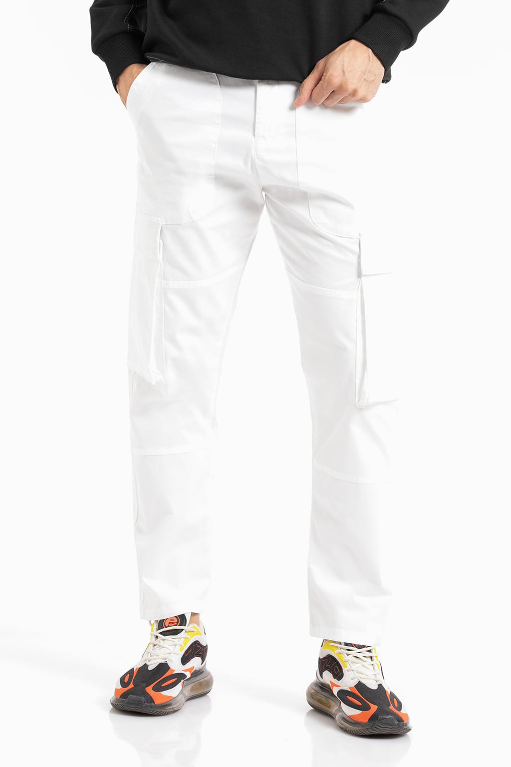 White Cargo Pant