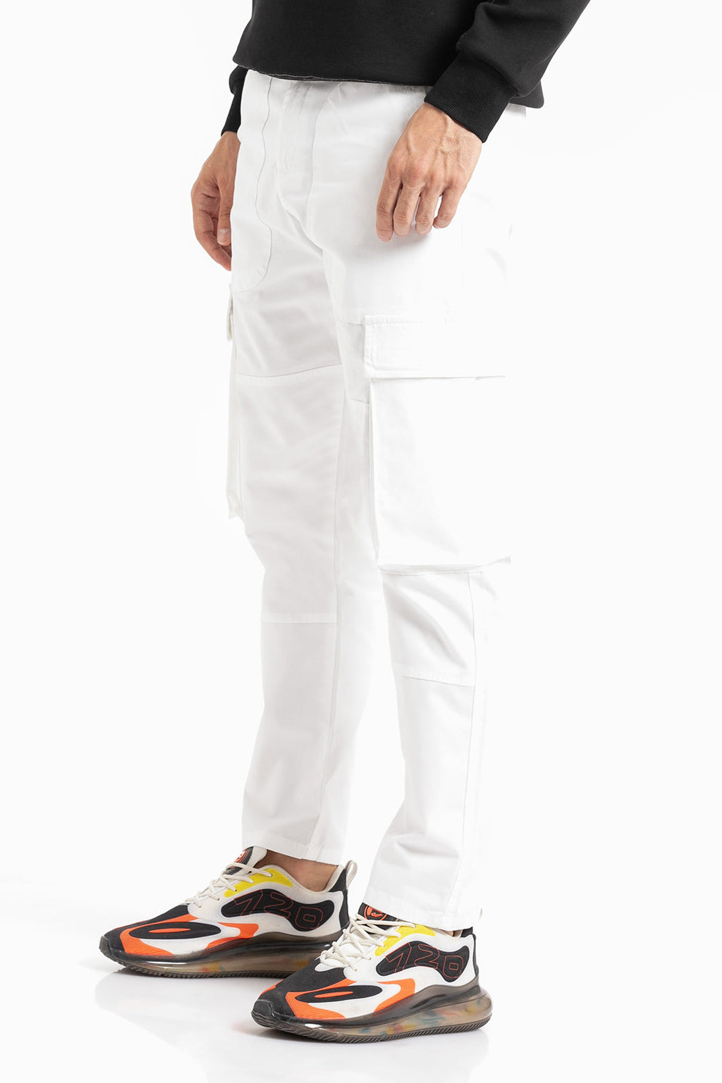 White Cargo Pant